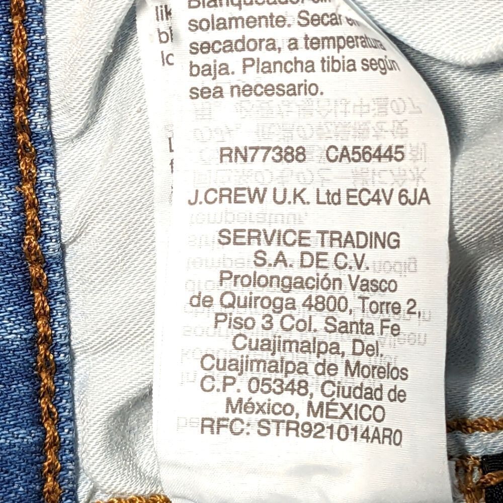 Madewell Cali Denim-Boot 4 Button Fly Jeans With Distressing Size 24 - Picture 14 of 14